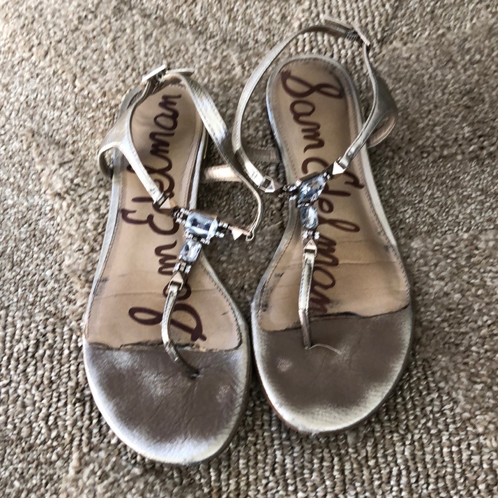 7.5 Sam Edelman Thong Sandals w Ankle Strap